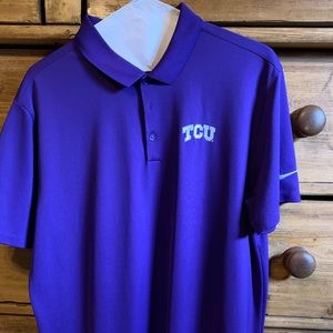 Nike TCU golf polo